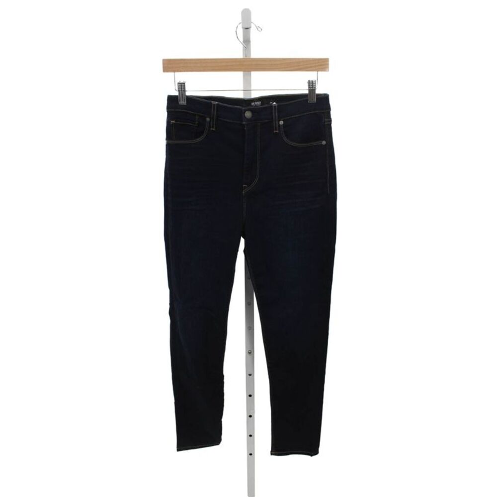 Hudson Womens Blue Skinny Jeans Mid Rise Button Closure Size 28